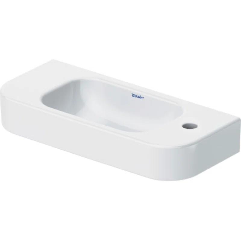 Happy D.2 Modern Ceramic 23" Wall-Mount Bathroom Sink in White