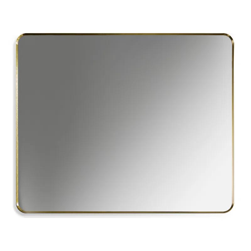 Nettuno 36" Gold and Silver Rectangular Bathroom Vanity Mirror