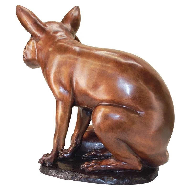 Design Toscano The Observant Sitting Fox Garden Statue
