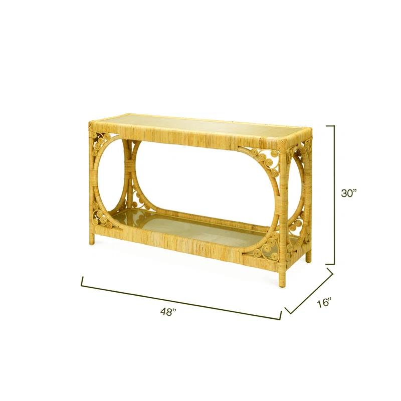 Jamie Young Company Primrose 48'' Glass Top Console Table