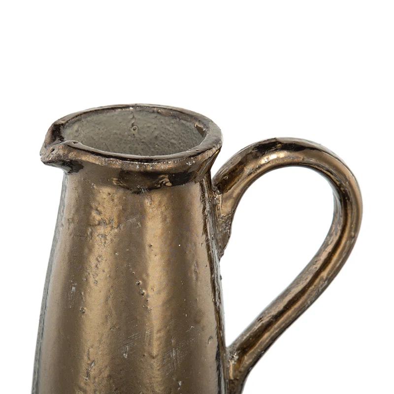 Libra Sienna Brown Ceramic Decorative Bottles