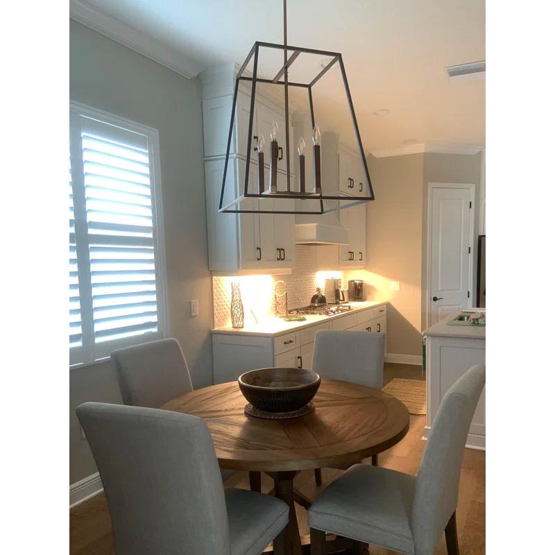 3336BZ-Hinkley Lighting-Fulton - 4 Light Large Open Frame Foyer in Transitional-Industrial Style - 22 Inches Wide by 24.5 Inches High-Bronze Finish