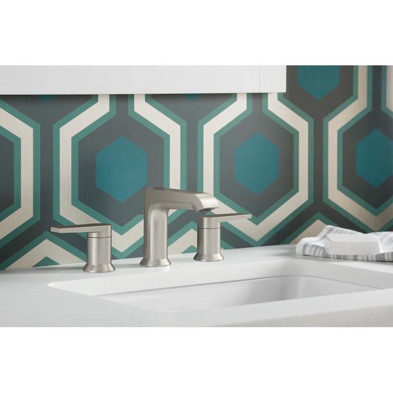 Kohler Hint 4.75" Vibrant Brushed Nickel Widespread Bathroom Faucet