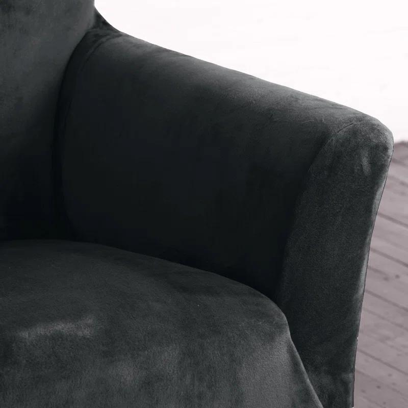 Velvet Plush Stretch Chair Slipcover