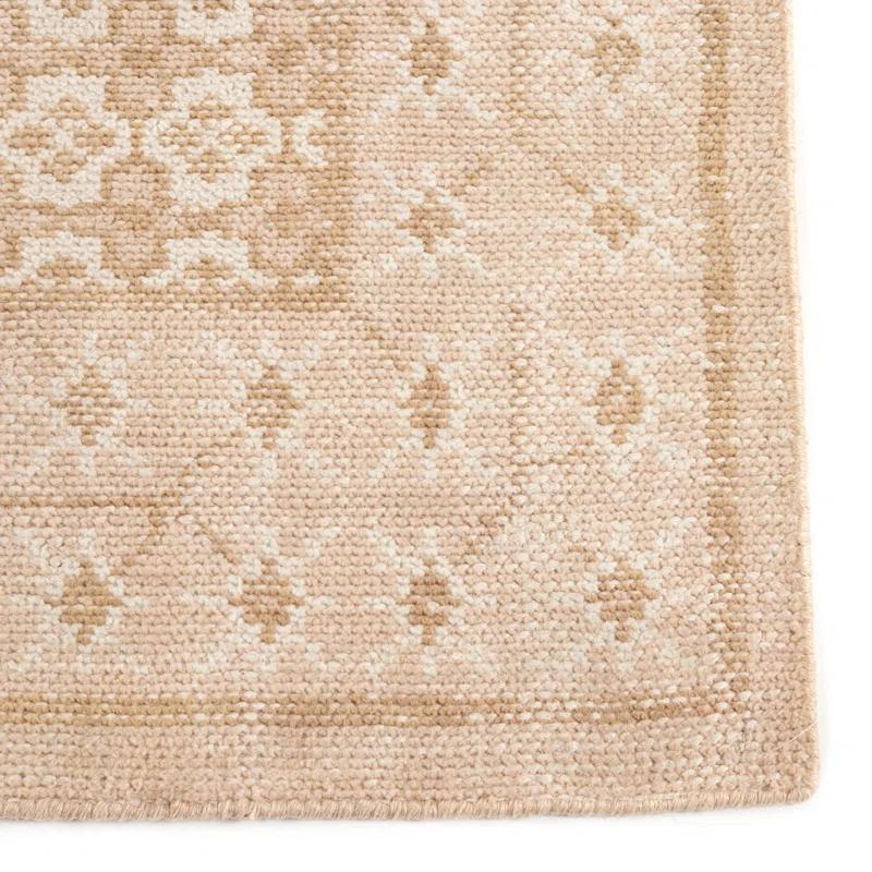 Heirloom Intricate Neutral 9'x12' Hand-Knotted Cotton Rug