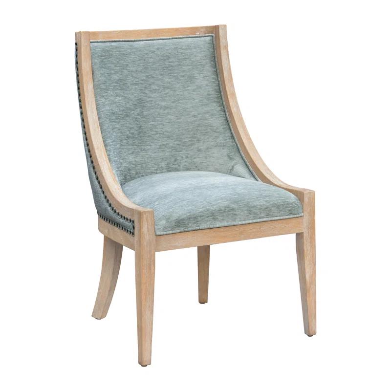 Martha Stewart Martha Stewart Elmcrest Farmhouse Dining Chair With Nailhead Trim & Sinuous Spring Support, Fully Assembled