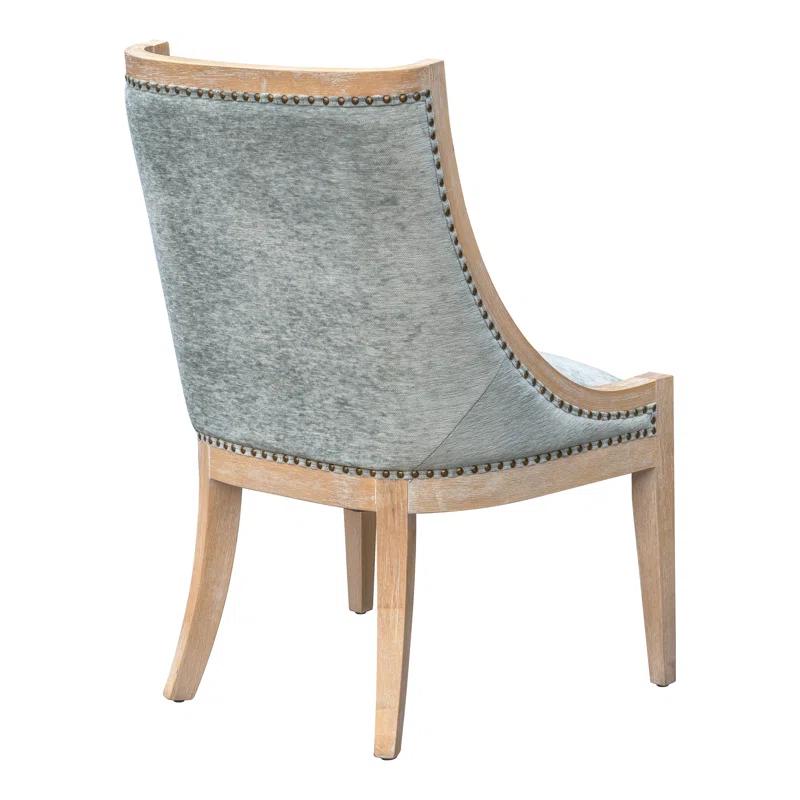 Martha Stewart Martha Stewart Elmcrest Farmhouse Dining Chair With Nailhead Trim & Sinuous Spring Support, Fully Assembled