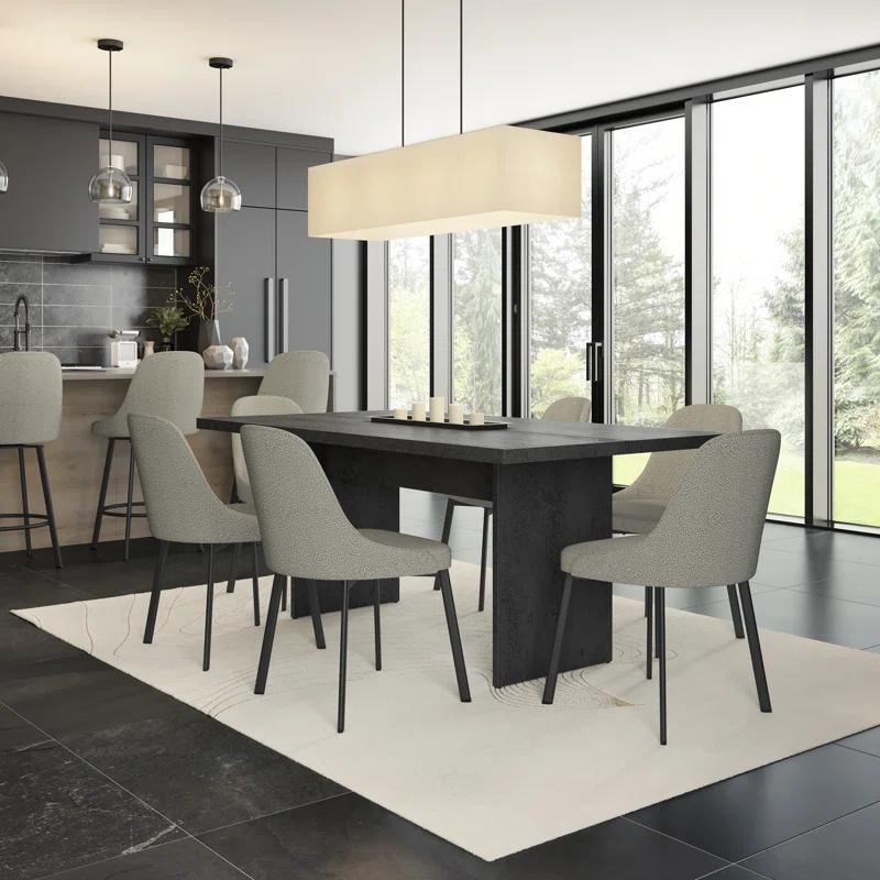 7 Piece 72" L Rectangle Dining Set