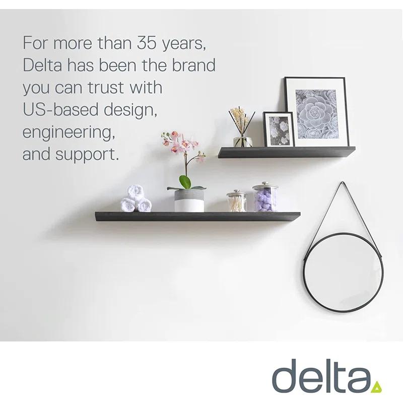 Delta Design 2 Piece Wall Shelf Set (Set of 2)