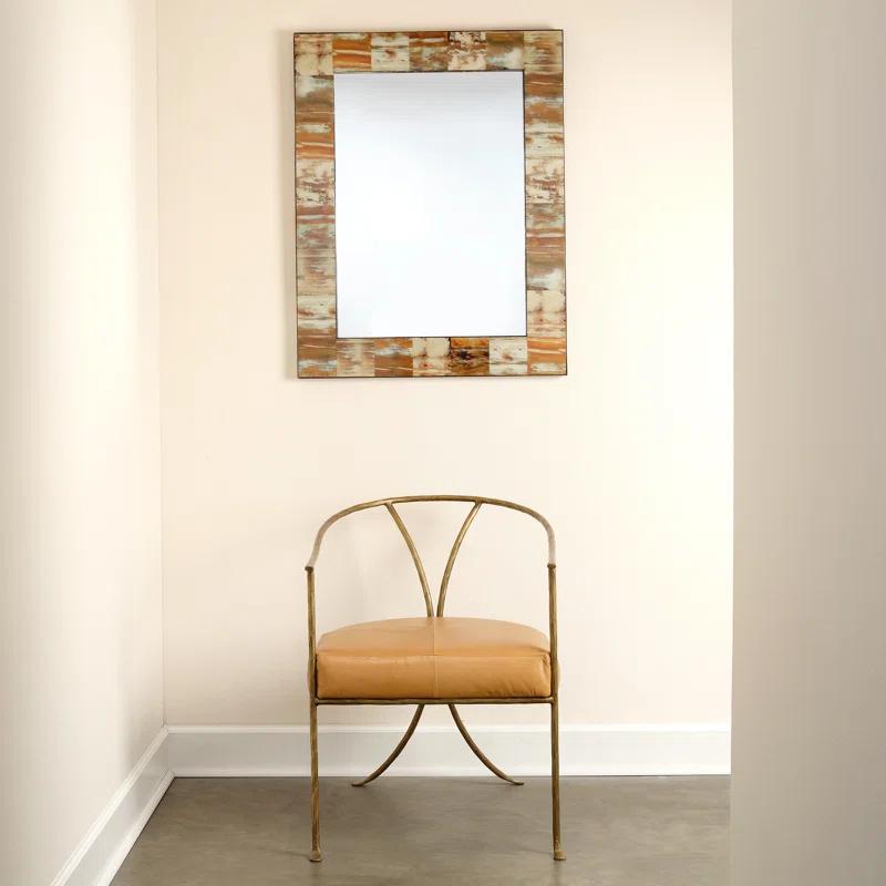 Wood Flat Wall Mirror