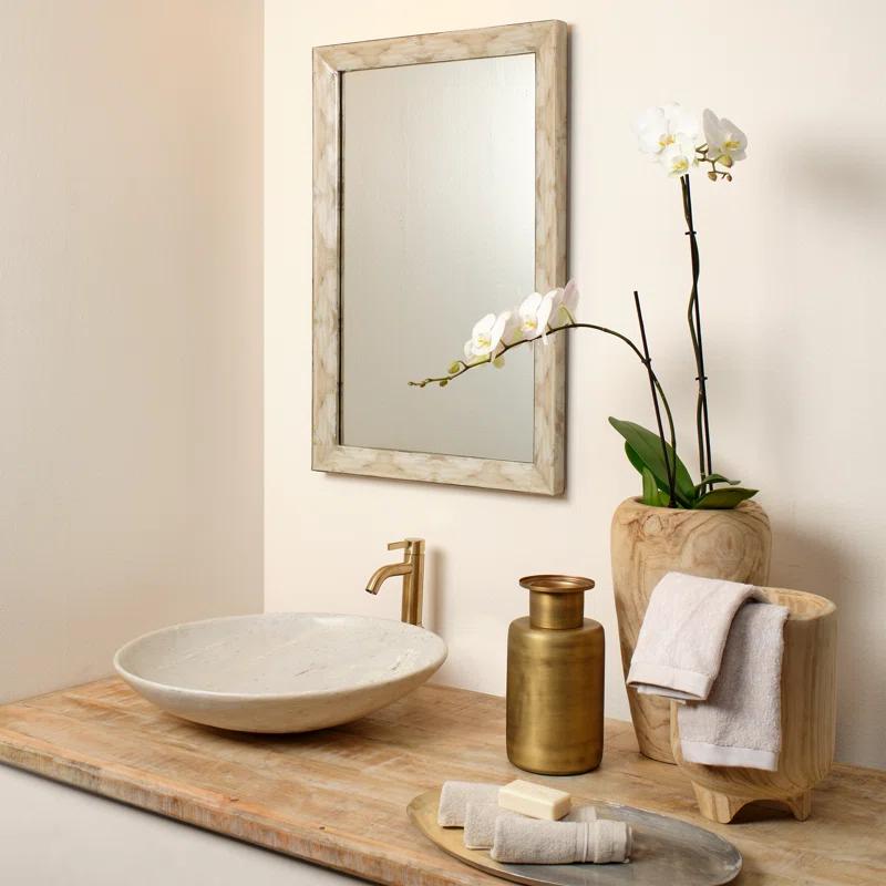 Fragment Engineered Wood Flat Wall Mirror