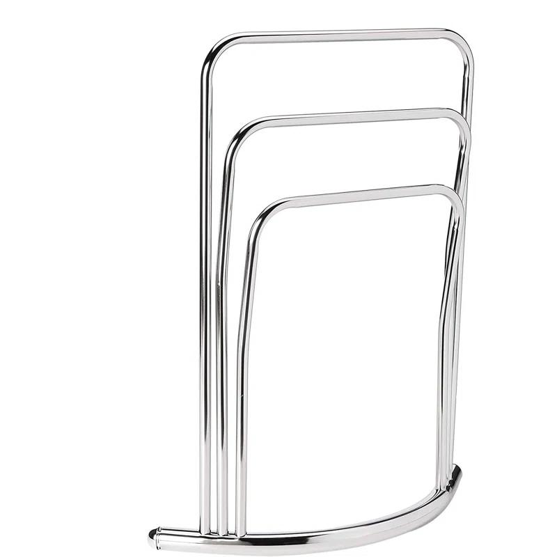 Kenneth Metal 3 Tier Freestanding Bathroom Towel Rack Stand, Chrome