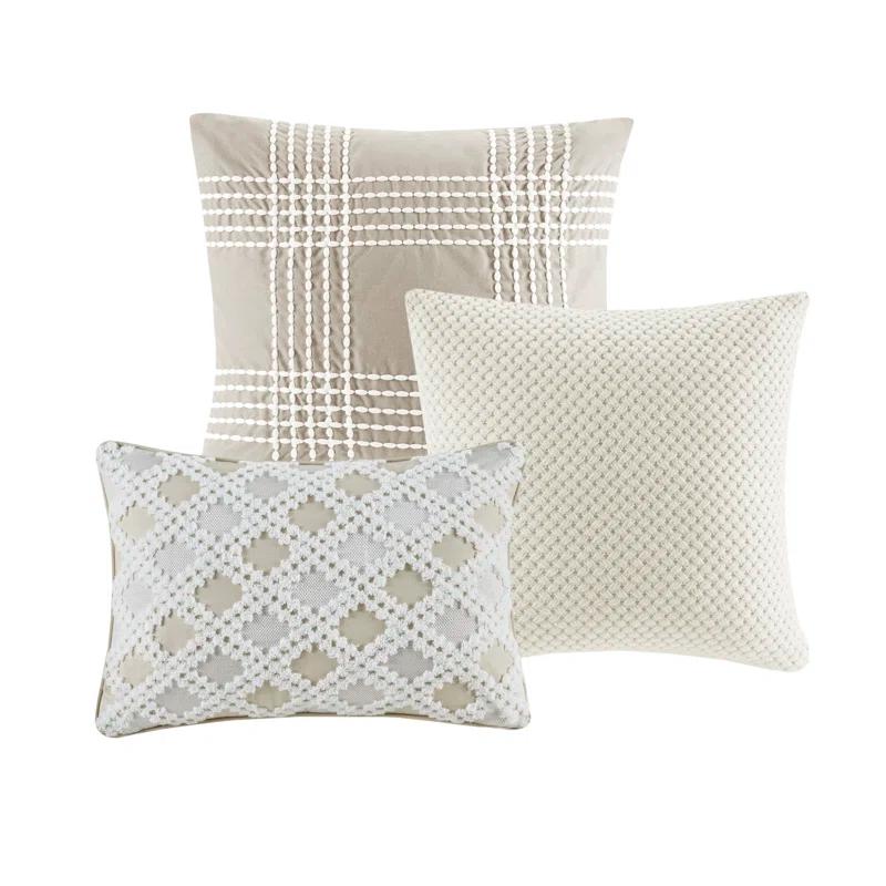 Madison Park Signature Madison Park Signature Essence Oversized Cotton Clipped Jacquard Comforter Set