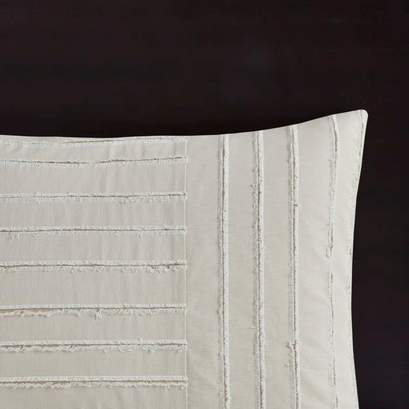 Madison Park Signature Madison Park Signature Essence Oversized Cotton Clipped Jacquard Comforter Set