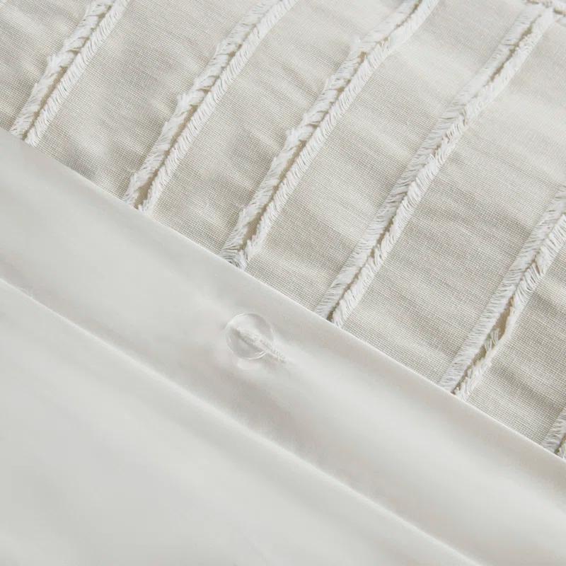 Madison Park Signature Madison Park Signature Essence Oversized Cotton Clipped Jacquard Comforter Set