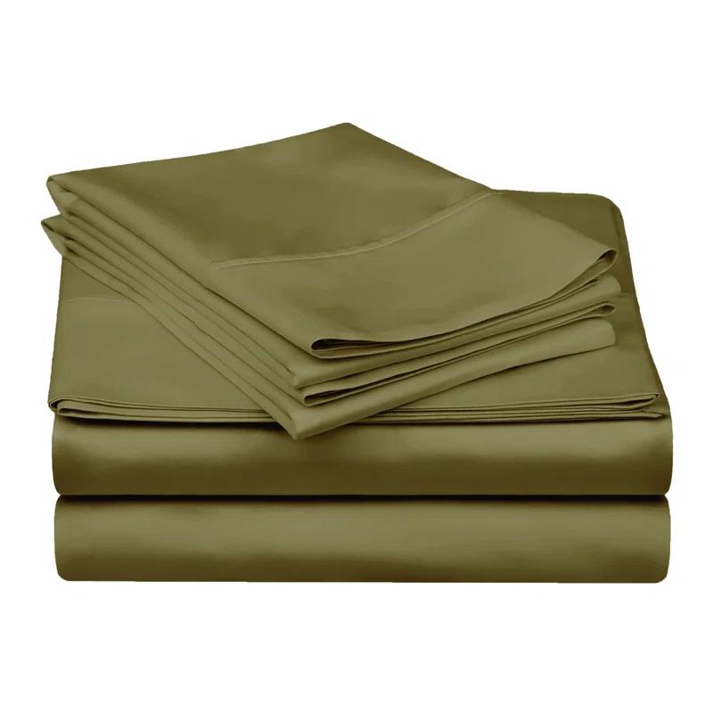 Superior Egyptian Cotton 300 Thread Count Solid Deep Pocket Bed Sheet Set & Reviews | Wayfair