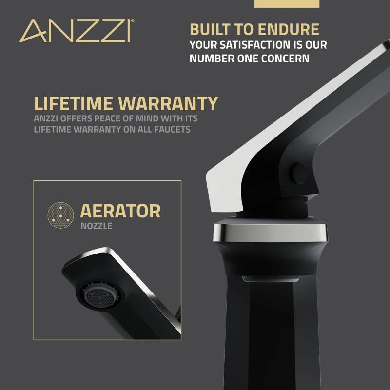 Single-Hole Single-handle Bathroom Faucet with Drain Assembly