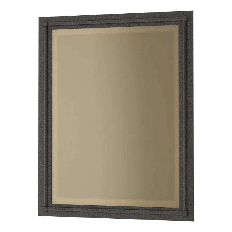 Rook Rectangular 20" x 27" Sleek Gray Bathroom Vanity Mirror