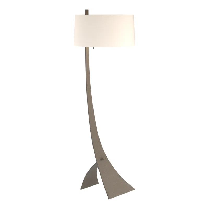 Stasis Dark Smoke & Flax 58.5'' LED Floor Lamp