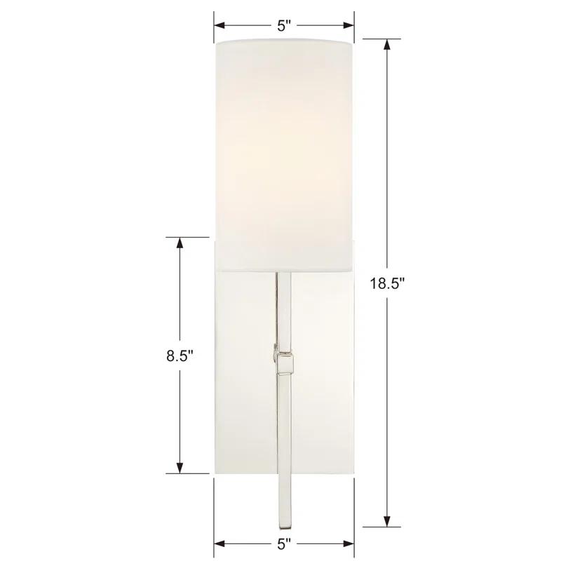 VER-241-PN-Crystorama Lighting-Veronica - One Light Wall Sconce-Polished Nickel Finish