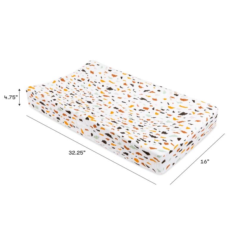 babyletto Terrazzo Quilted Muslin Changing Pad Cover