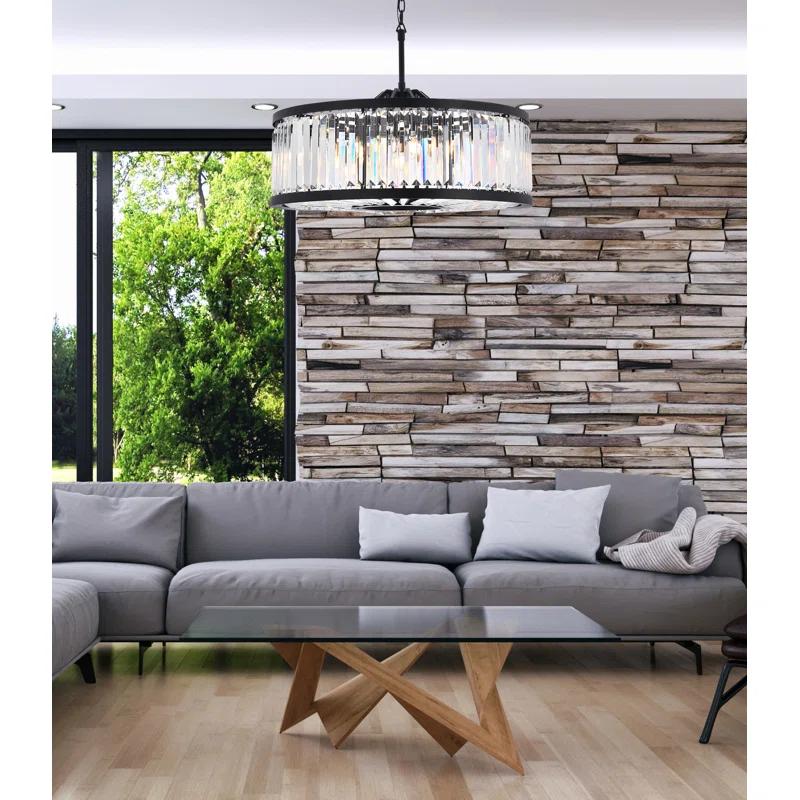 Dorinda 10 - Light Dimmable Drum Chandelier