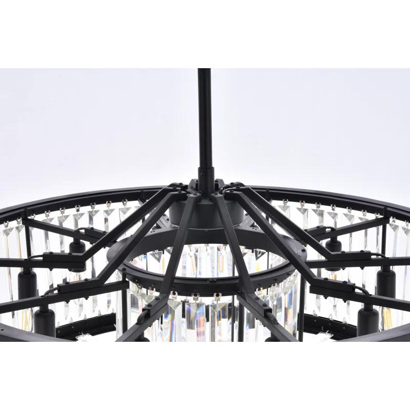 Dorinda 10 - Light Dimmable Drum Chandelier