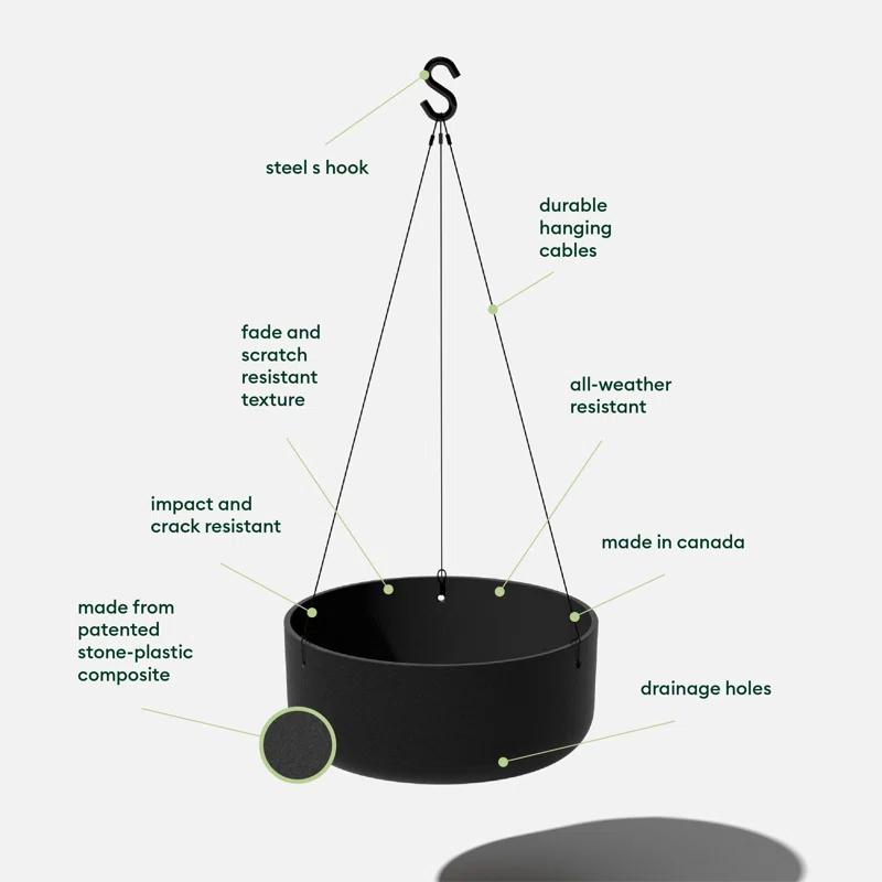 Mason Series Hanging Kona Bowl Planter
