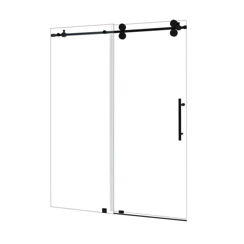 56" - 60" W x 78" H Single Sliding Frameless Shower Door