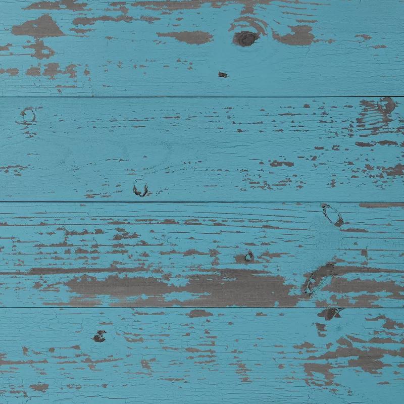 Blue Chalk 5.5" x 47.5" Slim Pine Wood Wall Paneling