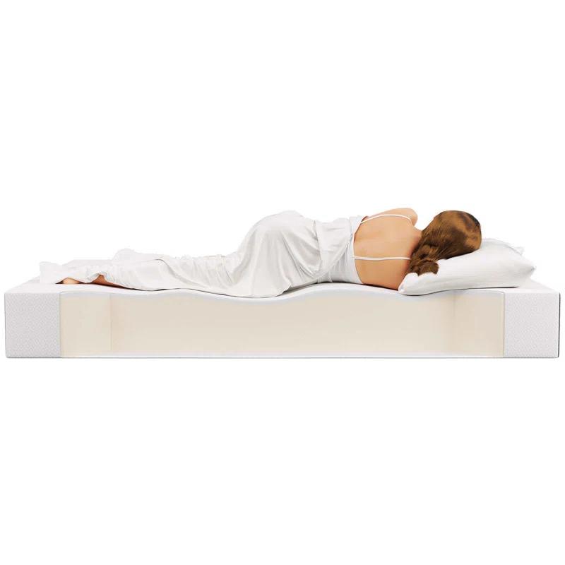 Mila 10" King Memory Foam Mattress with Stretch Knit Cover