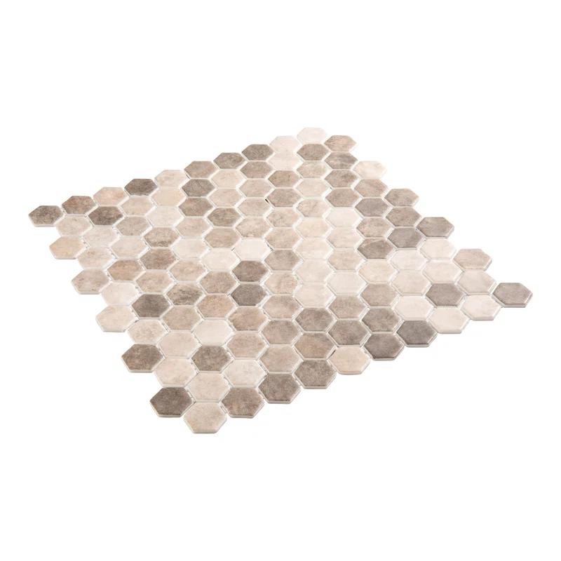 Trillions Hexagon Honeycomb Glass Mosaic Kitchen Backsplash, Bathroom, Shower, Pool, Wall and Floor Tile