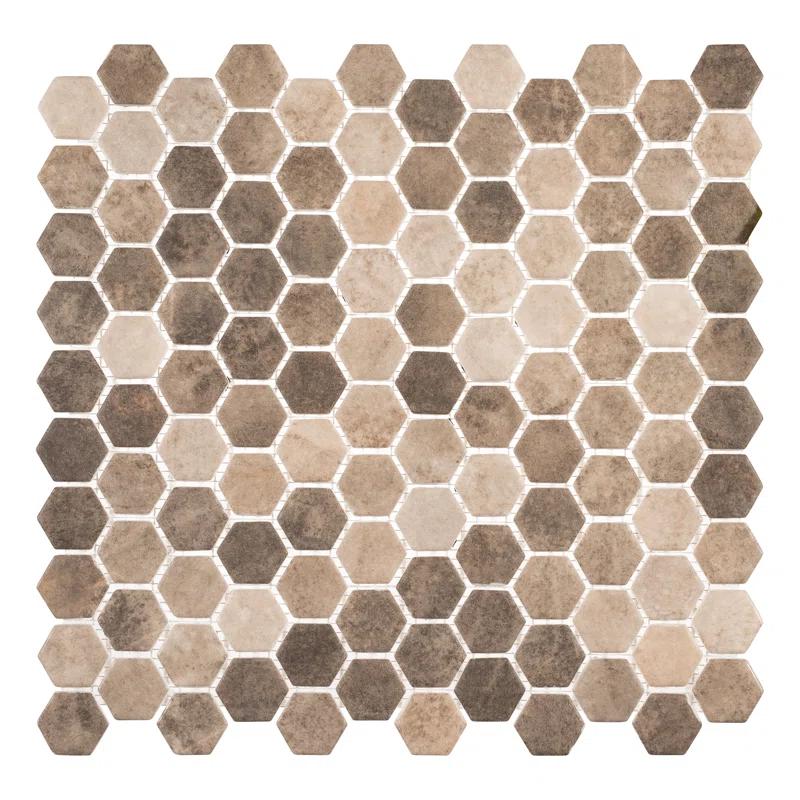Trillions Hexagon Honeycomb Glass Mosaic Kitchen Backsplash, Bathroom, Shower, Pool, Wall and Floor Tile