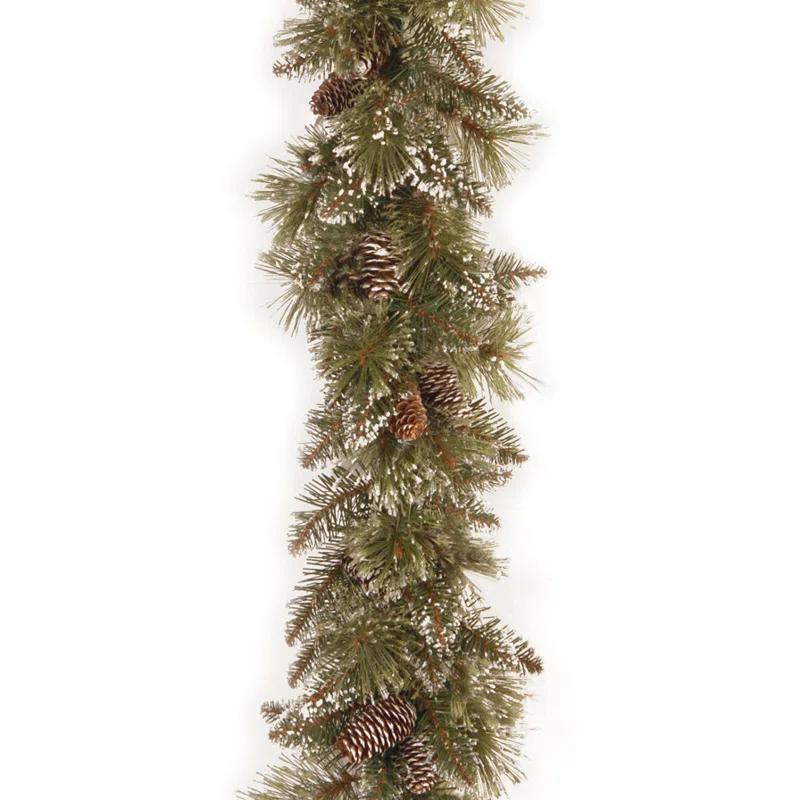 6ft Green and White Artificial Pine Garland