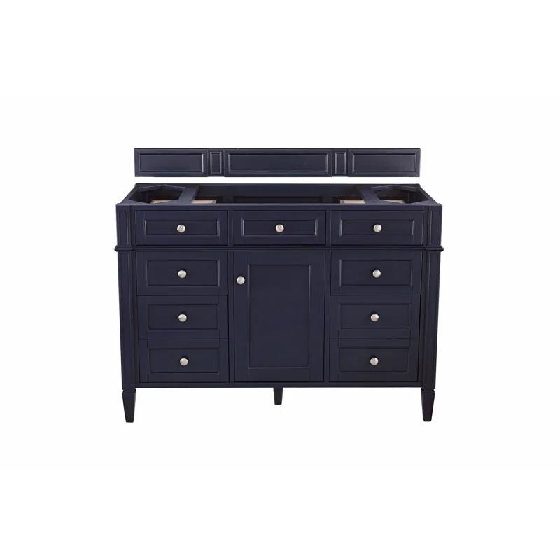 Victory Blue 48'' Transitional Solid Wood Single Vanity