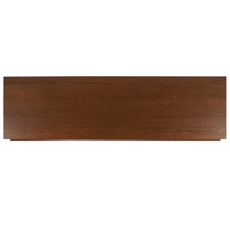 Deirdra Medium Oak 6-Drawer Dresser with Sleek Handles