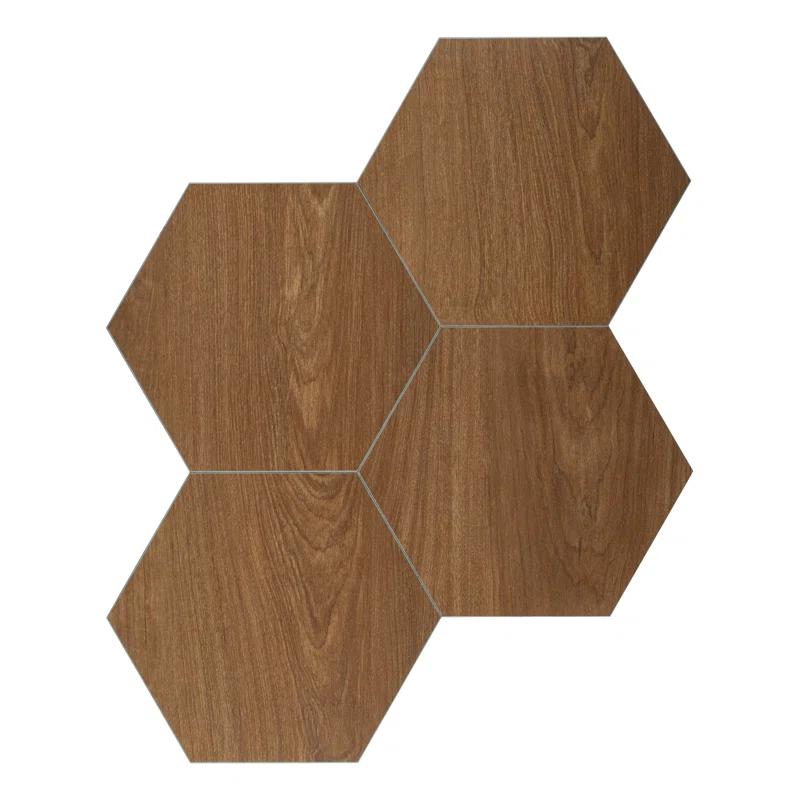 BaseCore HEX Java Peel and Stick Vinyl Hexagon Tiles - Box of 36