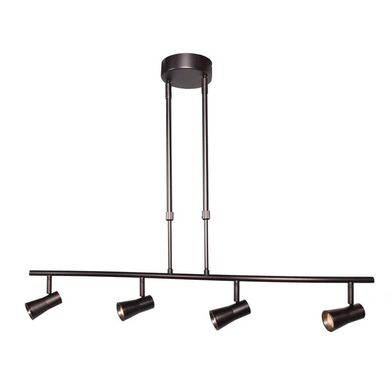 Sleek 33'' Bronze 4-Light Adjustable LED Track Kit