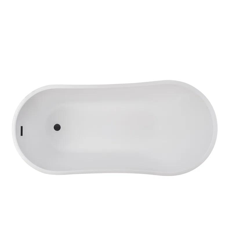 Vanity Art Amara Acrylic Freestanding Soaking Bathtub VA6904-S-ORB