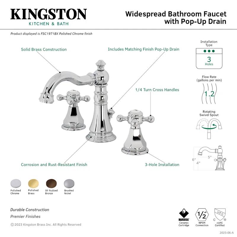 Metropolitan Elegance Oil Rubbed Bronze Widespread Bathroom Faucet
