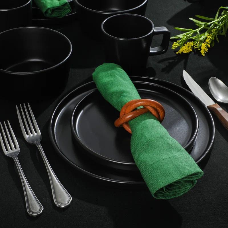 Gibson Soho Lounge Stoneware Dinnerware Set - Service for 8