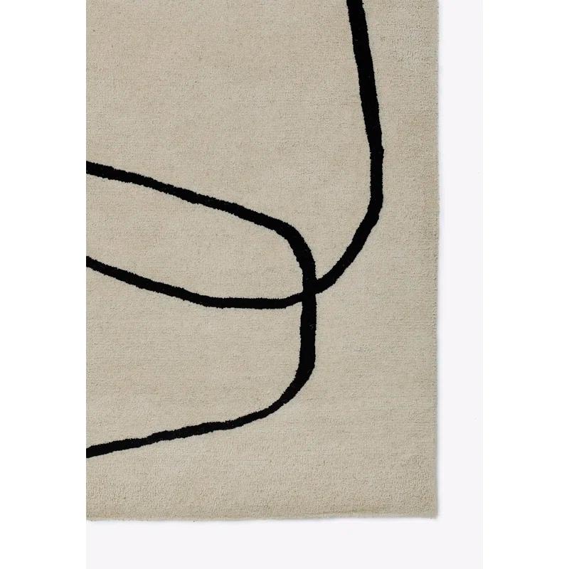 Shayla Hand-Tufted Wool Rug - White / 9' x 12'