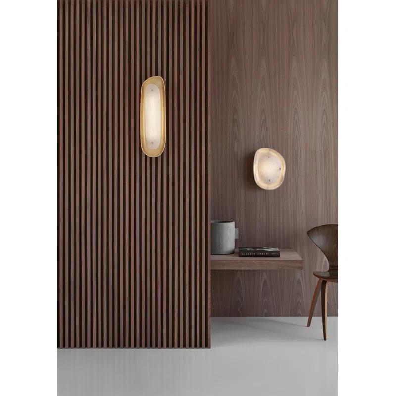 Samos 12.75'' White and Silver Organic LED Wall Sconce