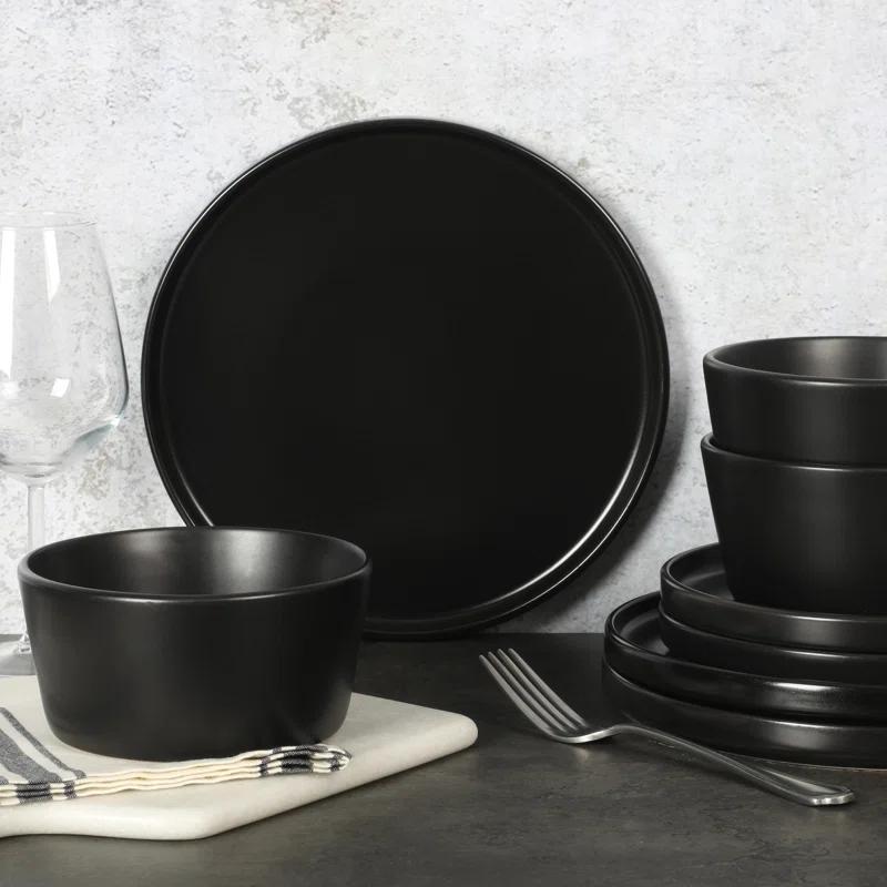 Gibson Soho Lounge Stoneware Dinnerware Set - Service for 8