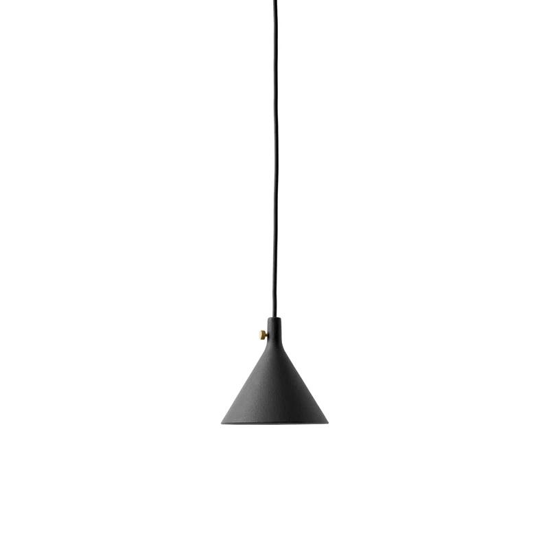 Audo Copenhagen Cast Mini Pendant Light in Black Aluminum