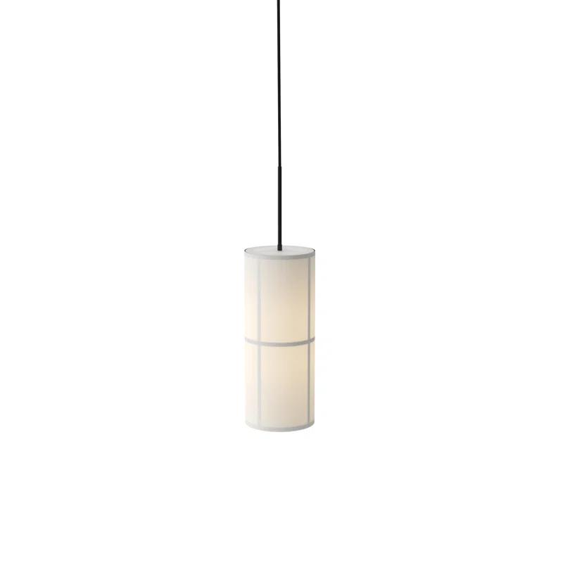 Hashira 23.6" Black and Bronzed Brass Single Cylinder Pendant