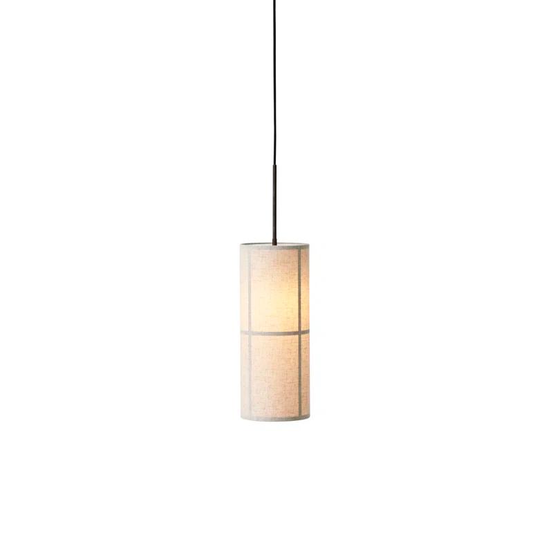 Hashira 23.6" Black and Bronzed Brass Single Cylinder Pendant
