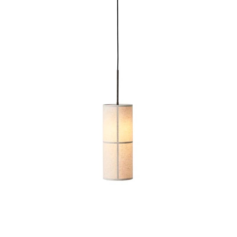 Hashira 23.6" Black and Bronzed Brass Single Cylinder Pendant