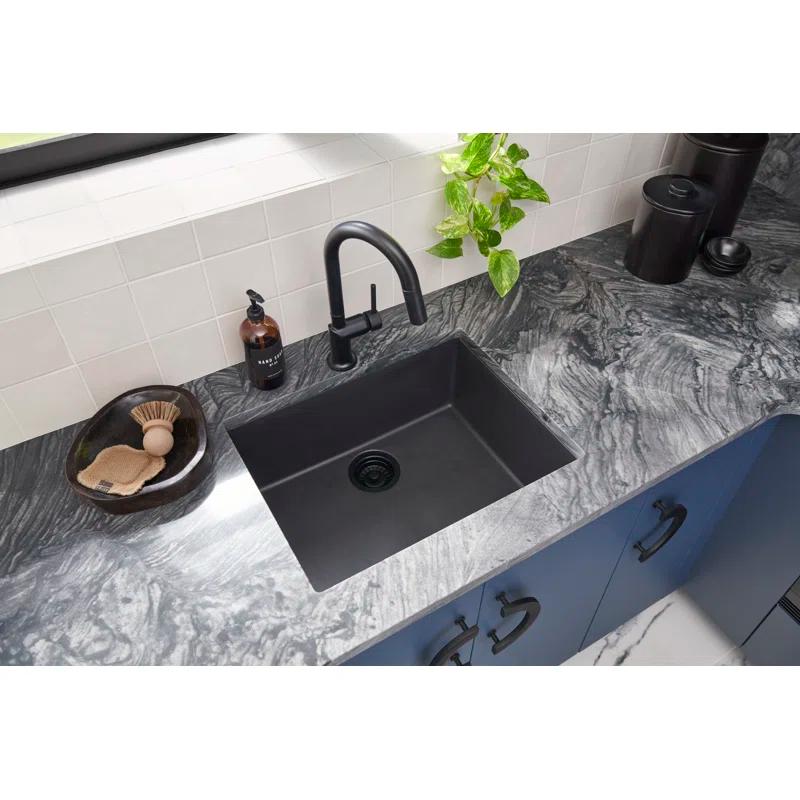 Ruvati 33-inch Undermount Workstation Granite Composite Kitchen Sink