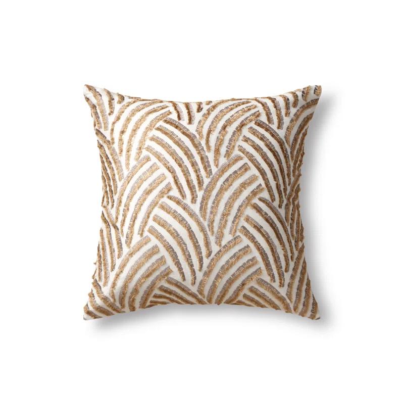 Trevi Abstract Linen Throw Pillow